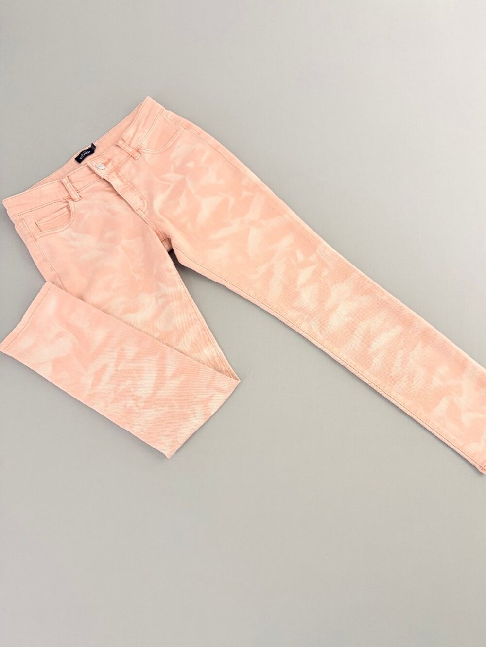 Kate Spade Saturday Let Loose Skinny Jeans Light Coral Sunset Cloud Wash Size 26